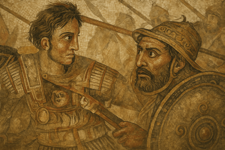 The Battle of Issus Mosaic