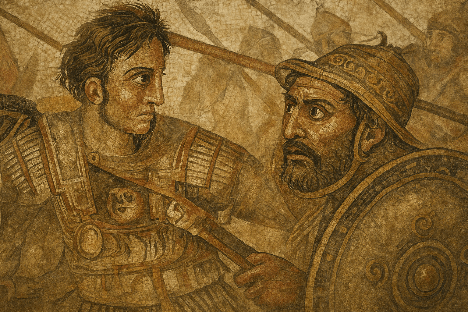 The Battle of Issus Mosaic